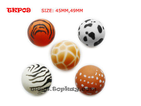 TKP09-Printed Fur Ball