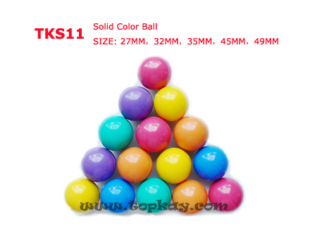TKS11-Solid Color Bouncy Ball