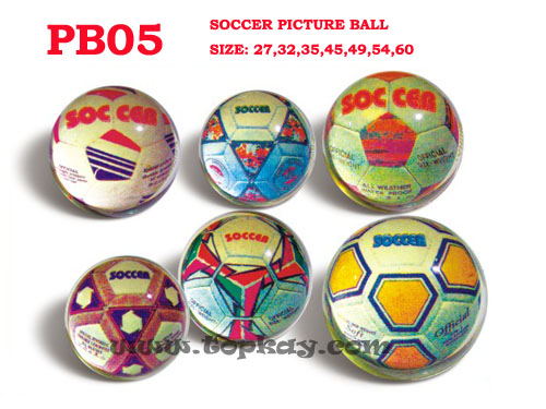 topkayPicture Soccer bouncy ball