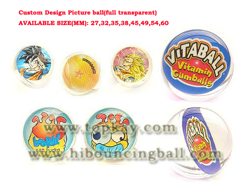 Custom Design Picture Bouncy Ball