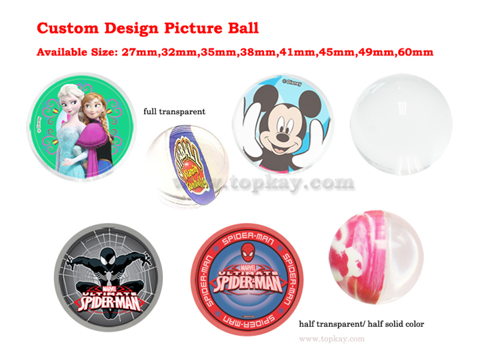 topkayCustom Design-Picture bouncy ball