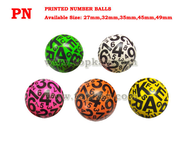 PN-Printed Number Balls