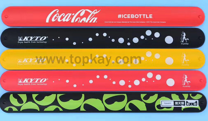 topkayFull color printing slap bracelet